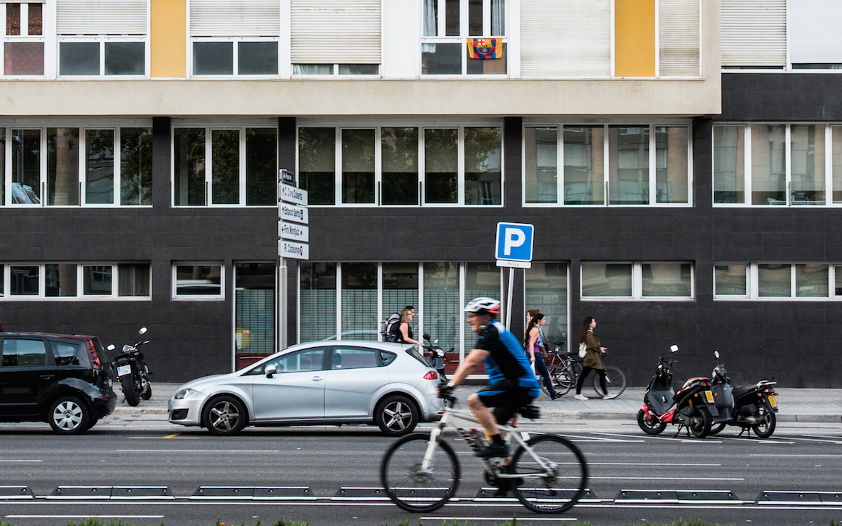 Share the road and sidewalk with Bicyclists!