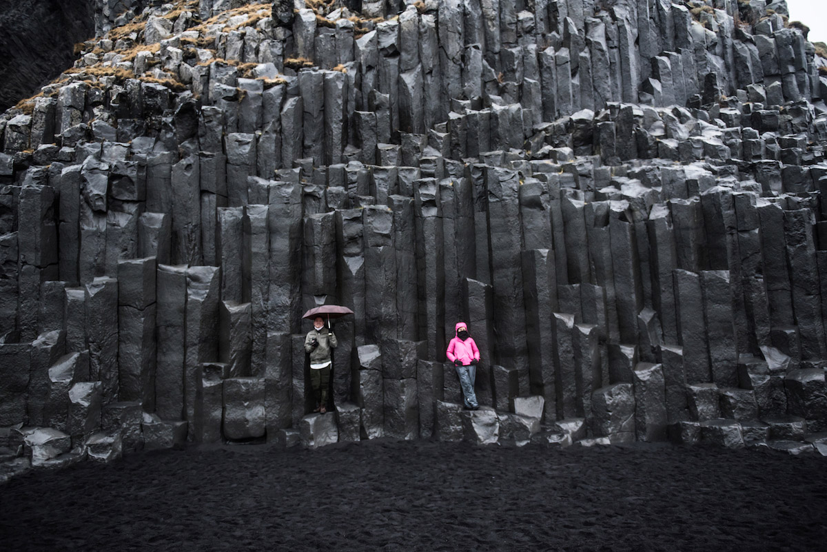 Basalt Rock Formations at Reynisfjara Beach